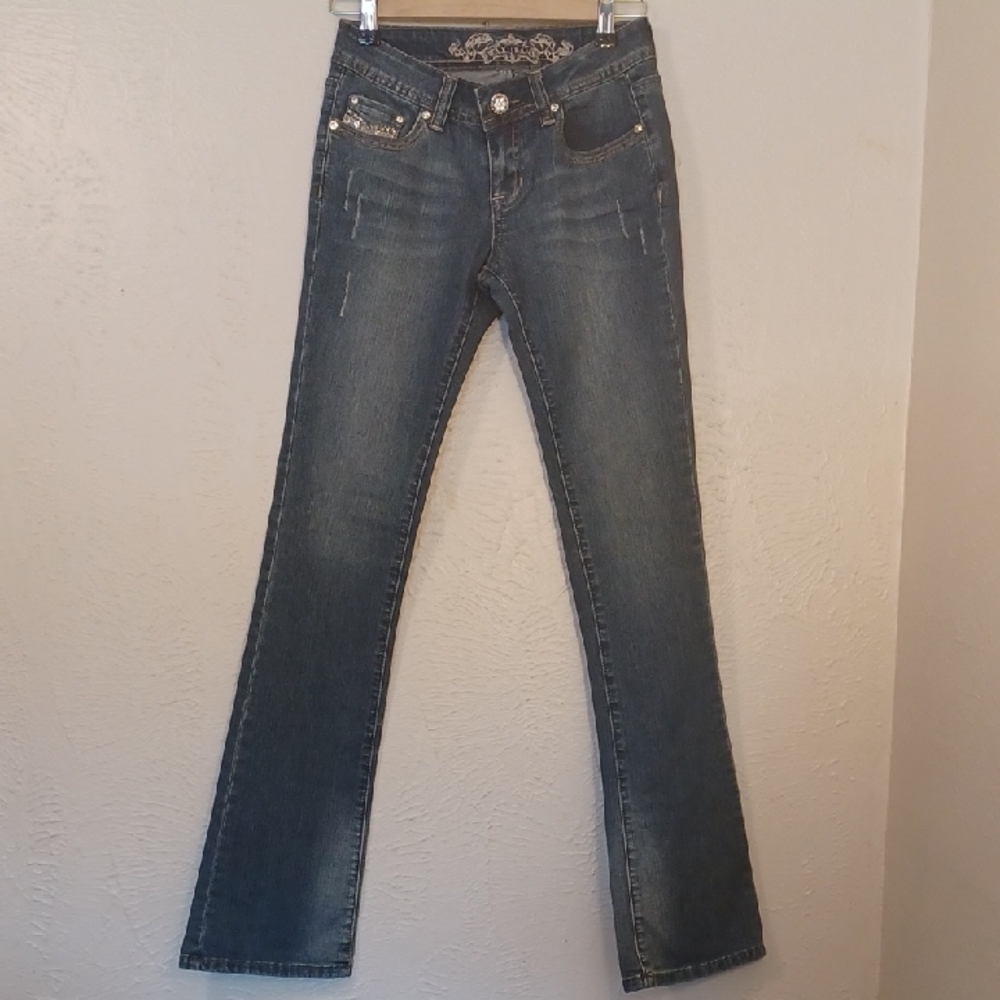 Wax Jean Women's Blue Boot Cut Jeans